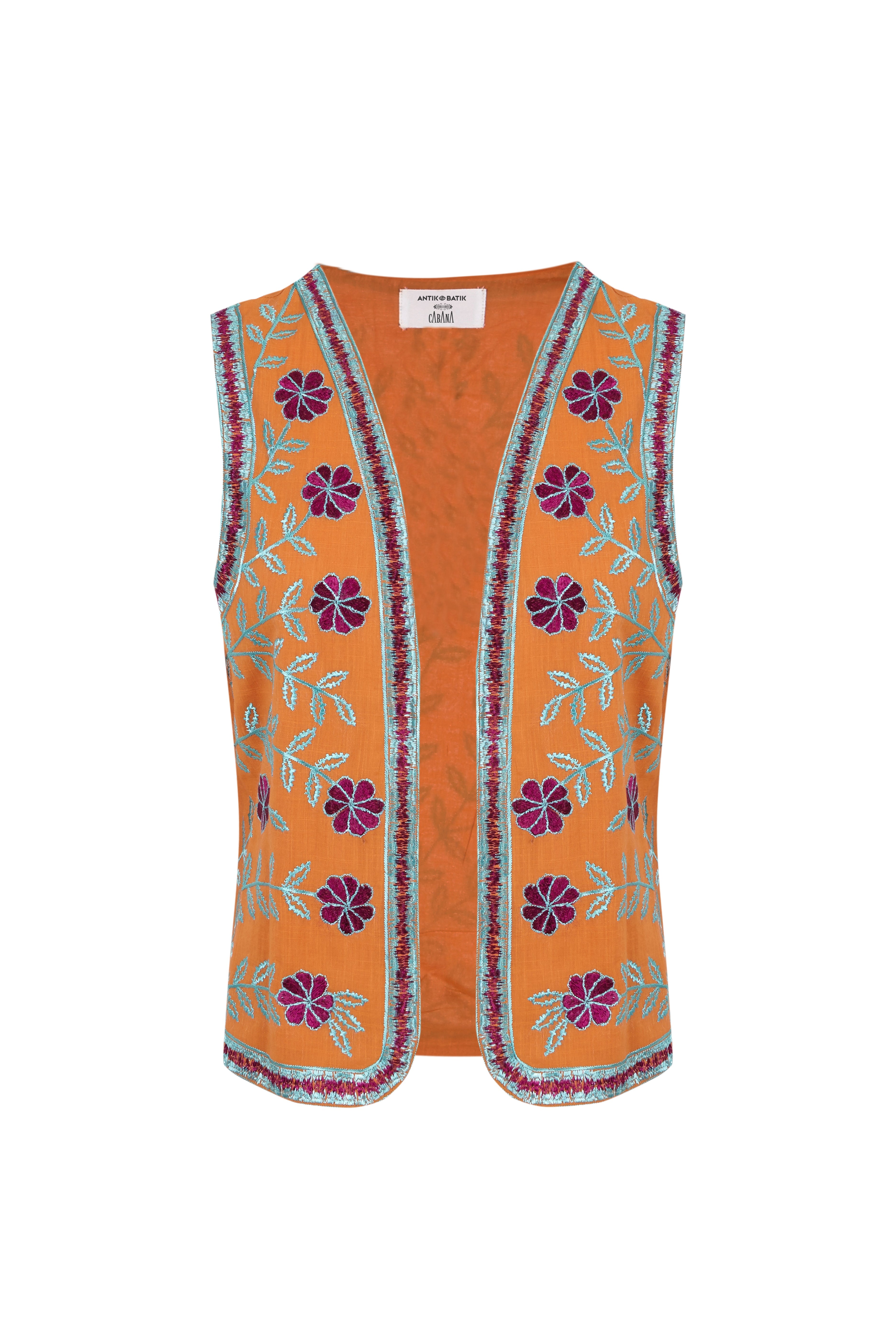 Gilet brodé Ary - CABANA & ANTIK BATIK