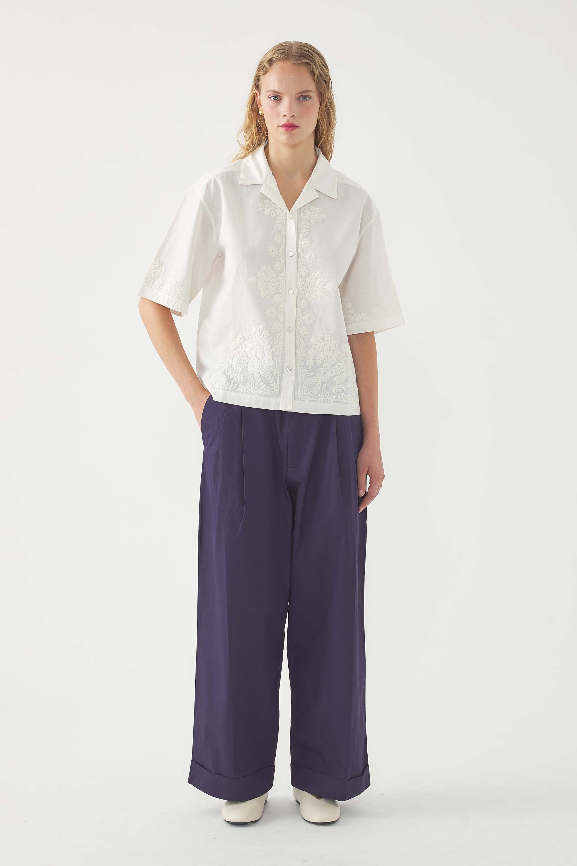 Chemise brodée Adonis