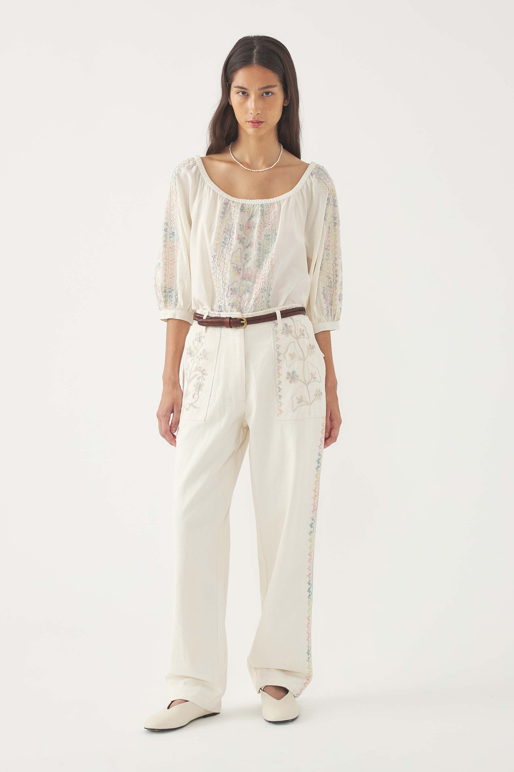Blouse brodée Alex