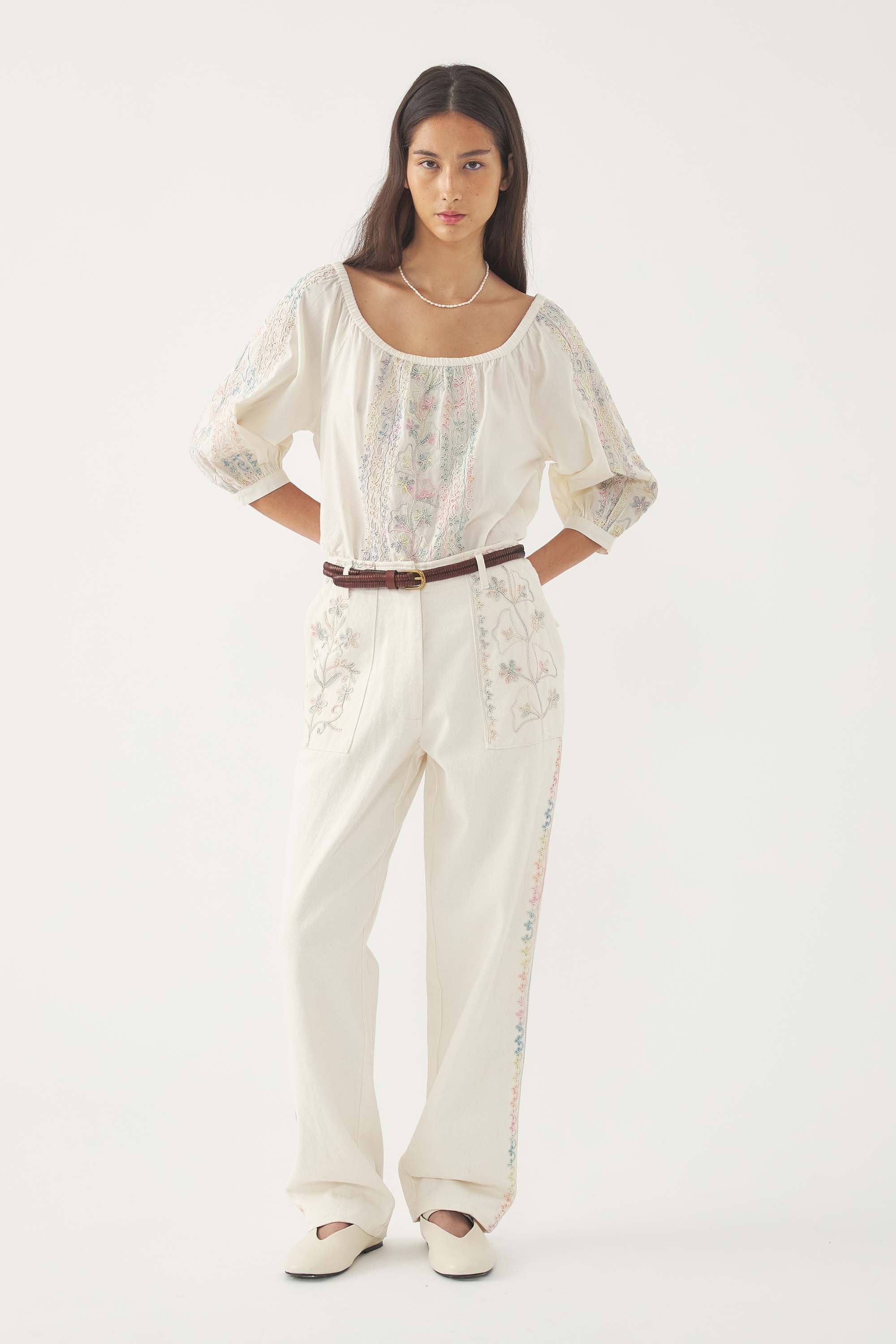 Blouse brodée Alex