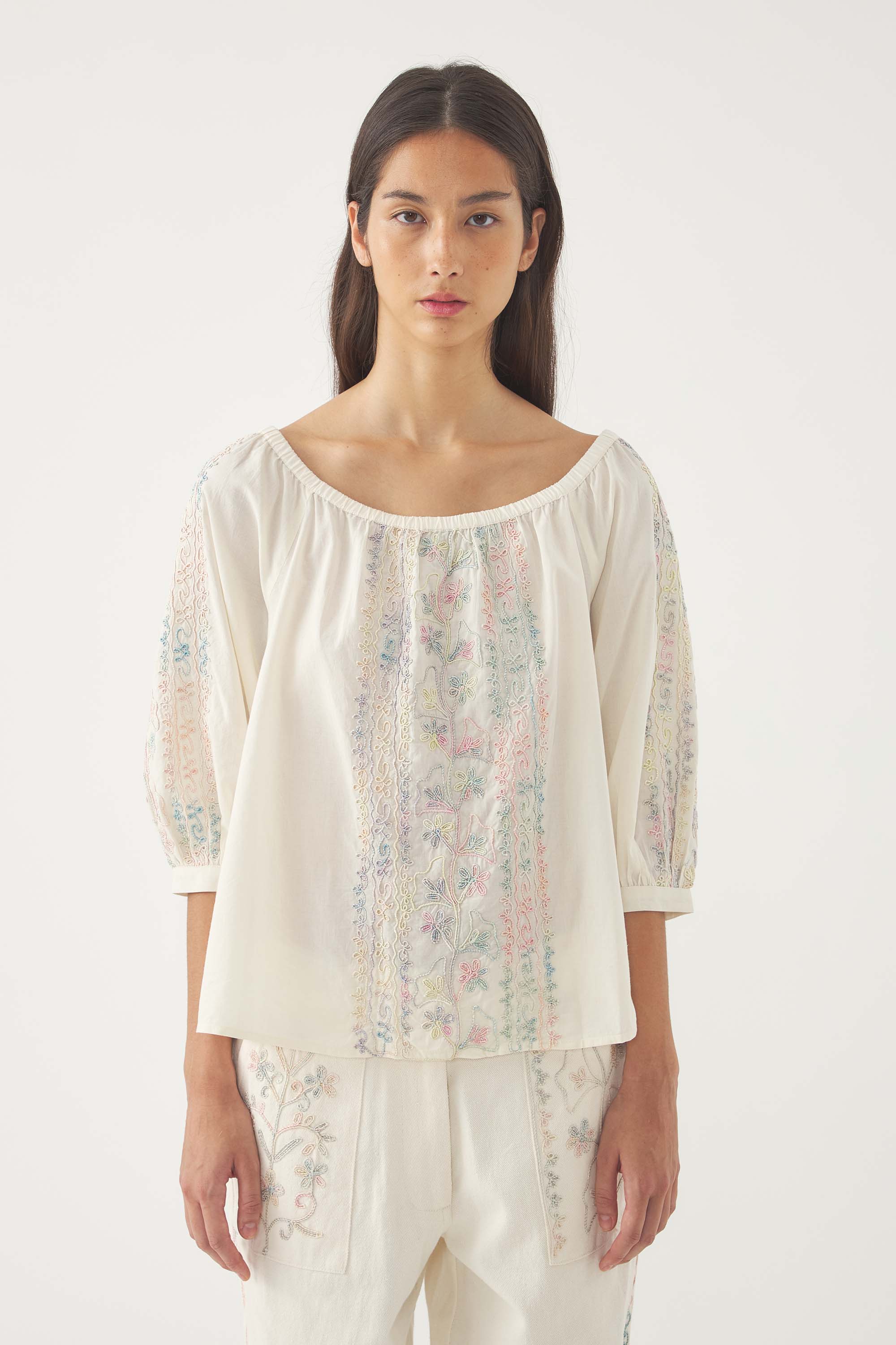Blouse brodée Alex