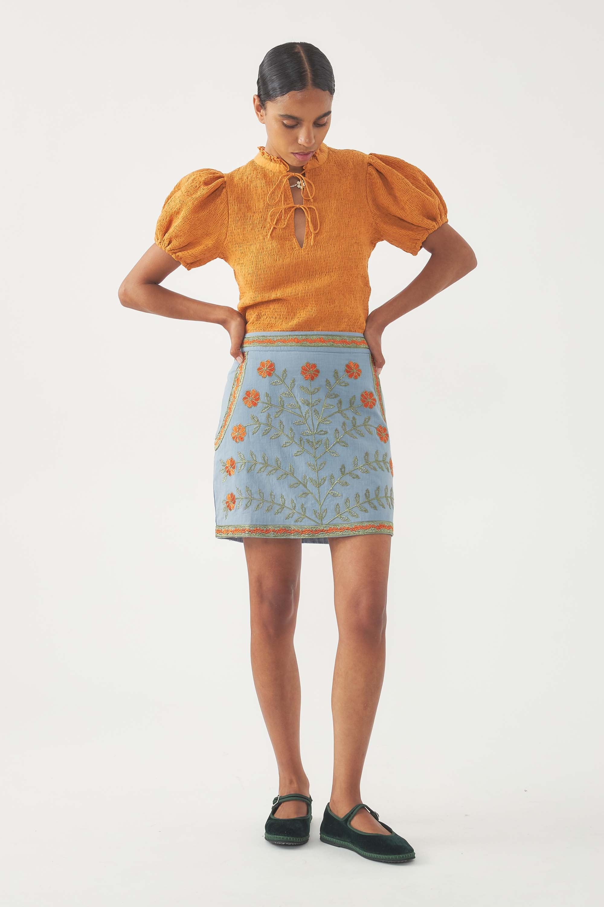 Blouse smockée Angelo