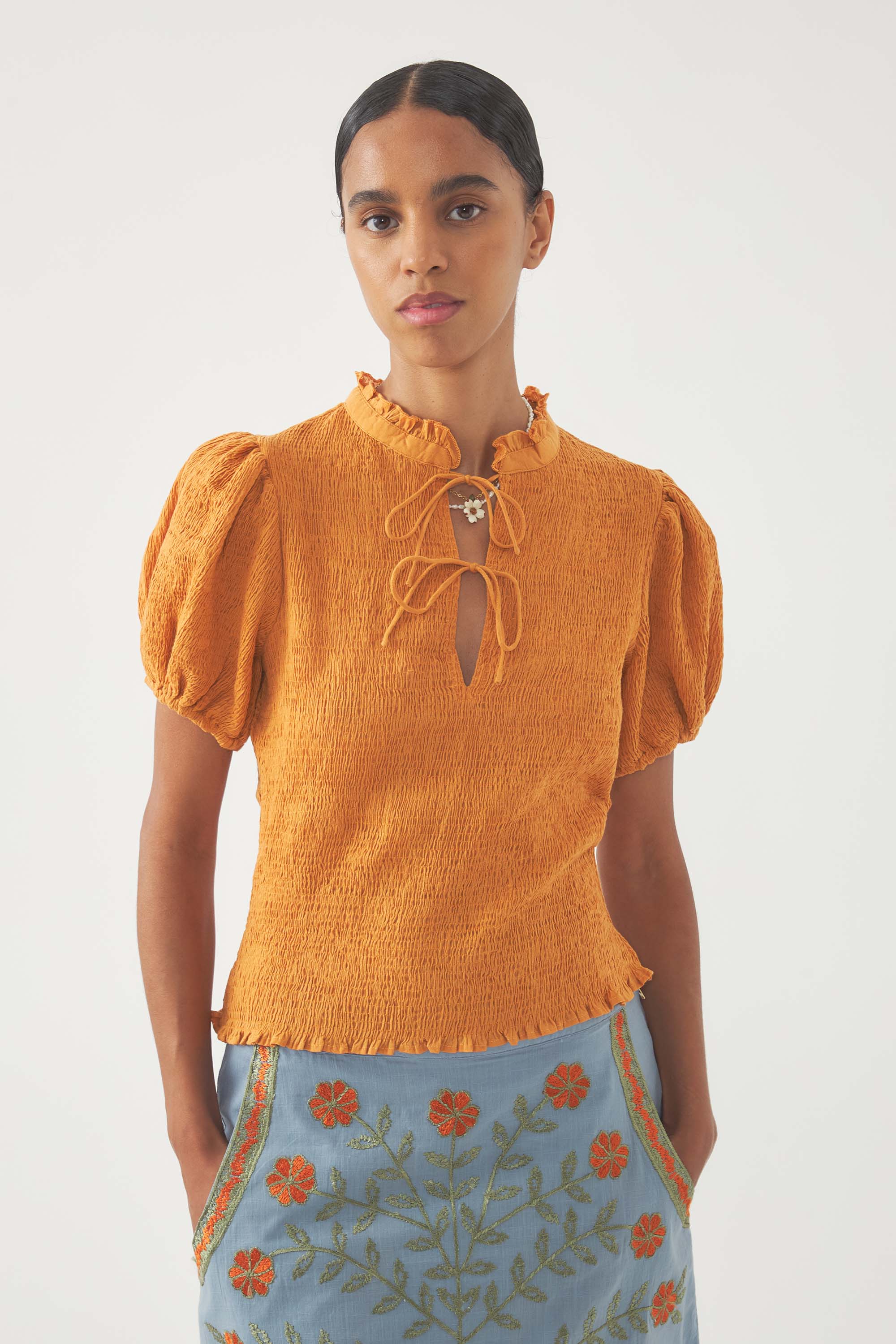 Blouse smockée Angelo