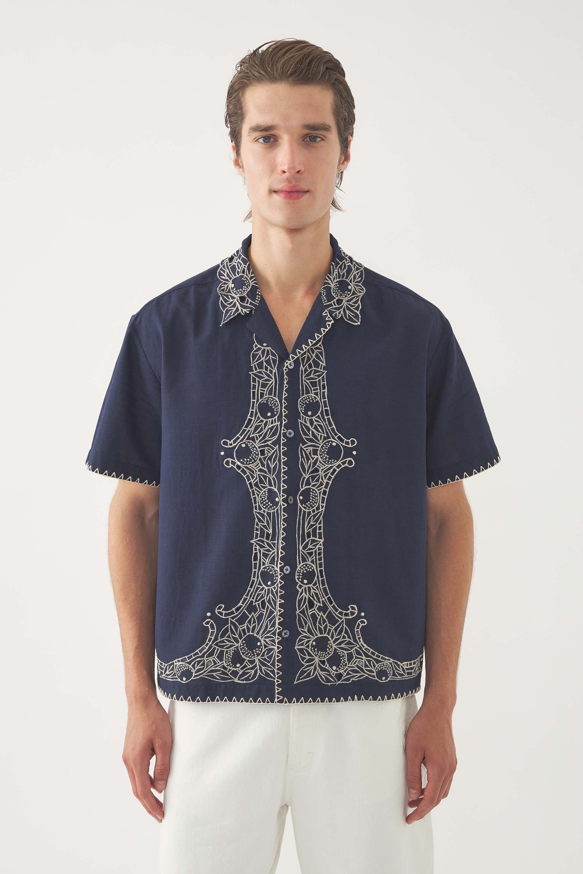 Chemise brodée Dylan