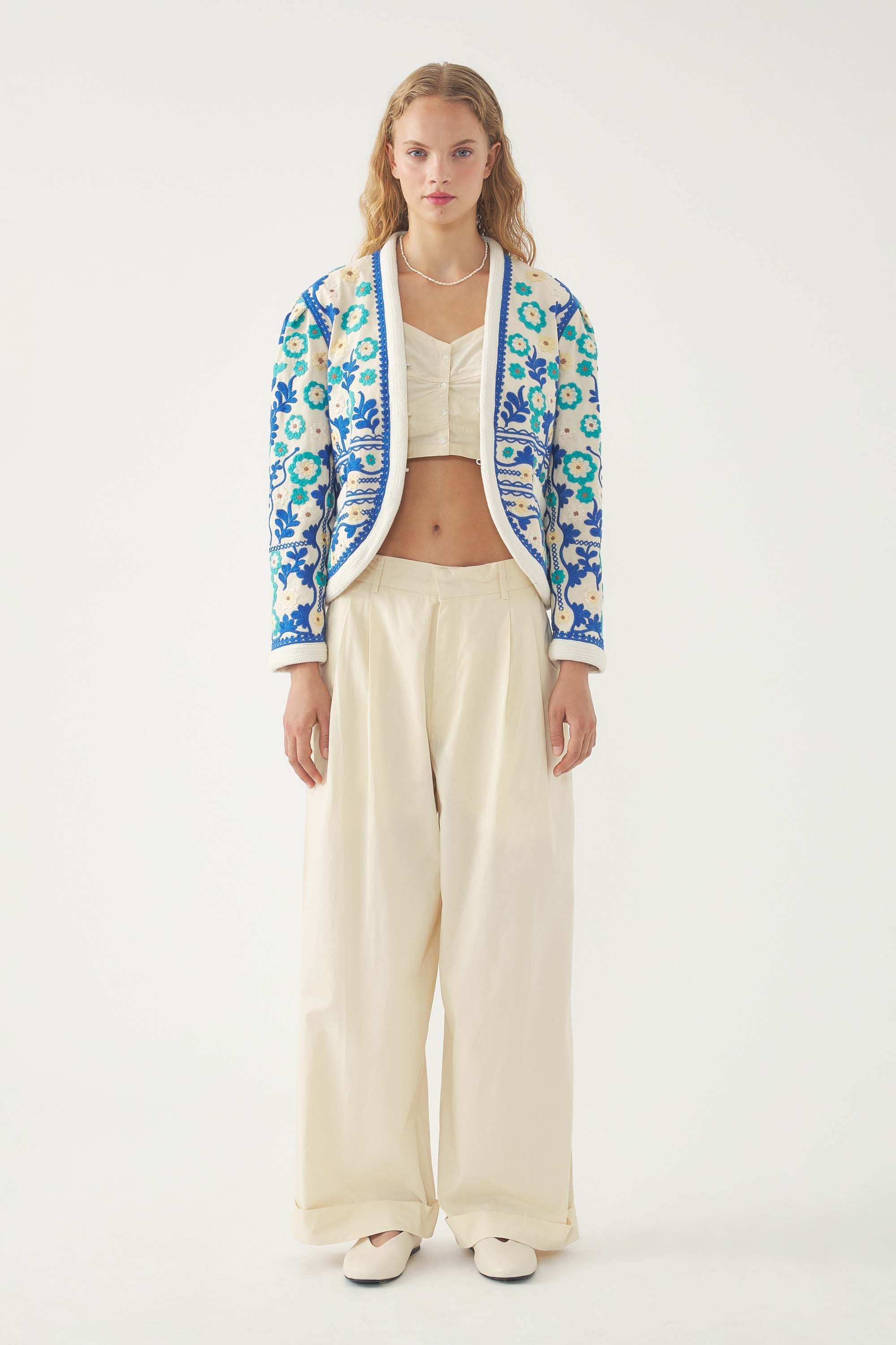 Veste brodée Ossie