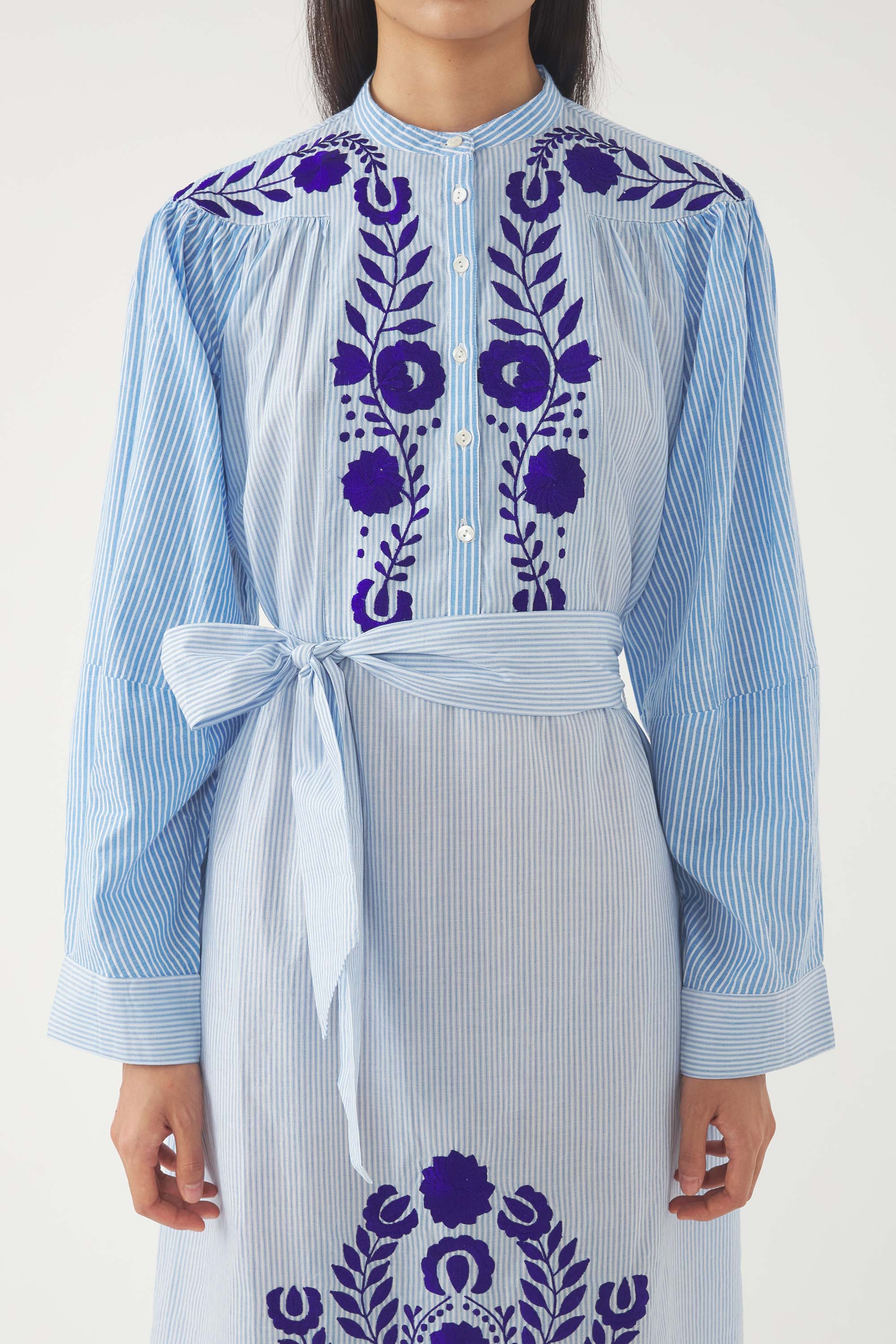 Robe longue brodée Tamir