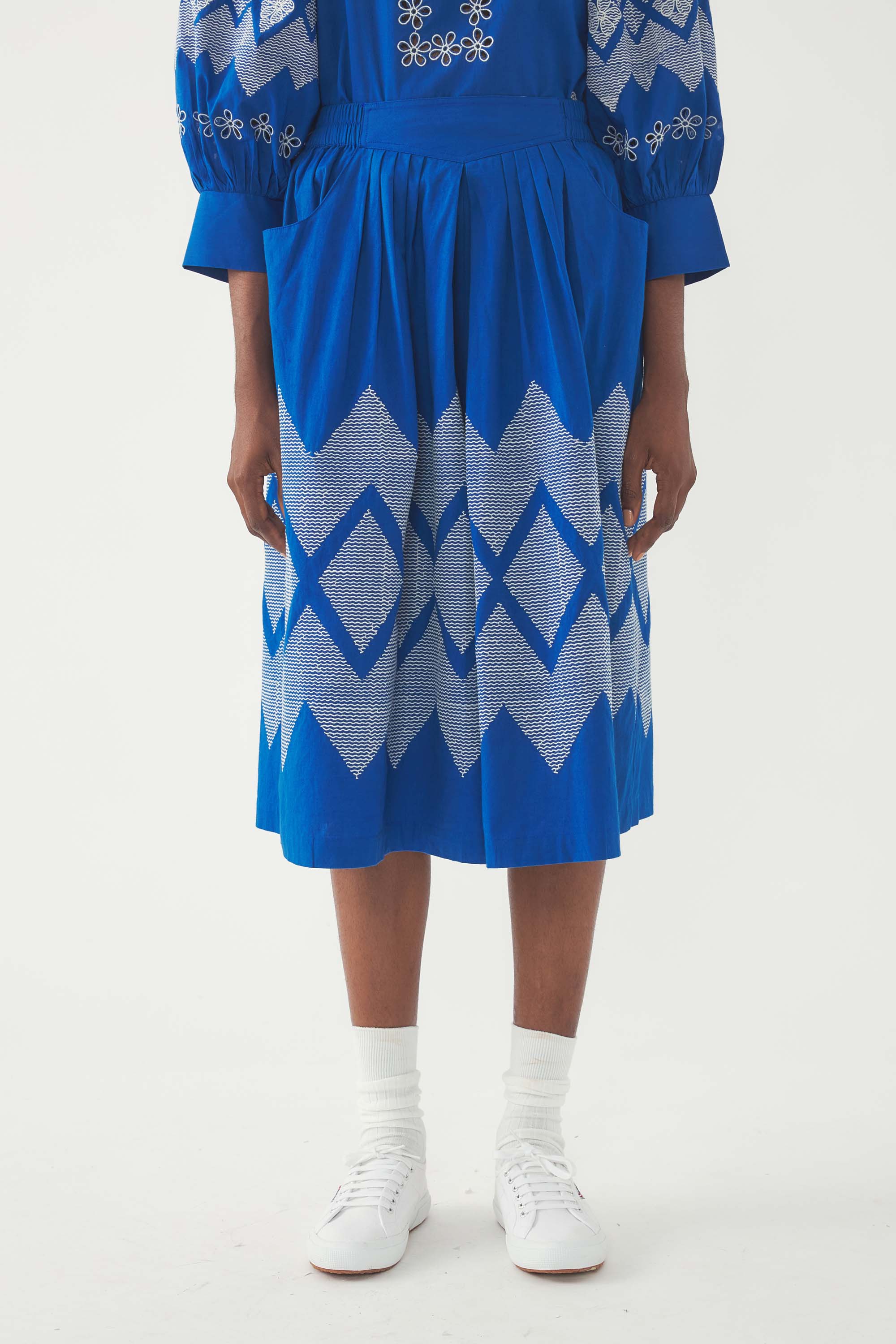 Jupe-short brodée Tolede