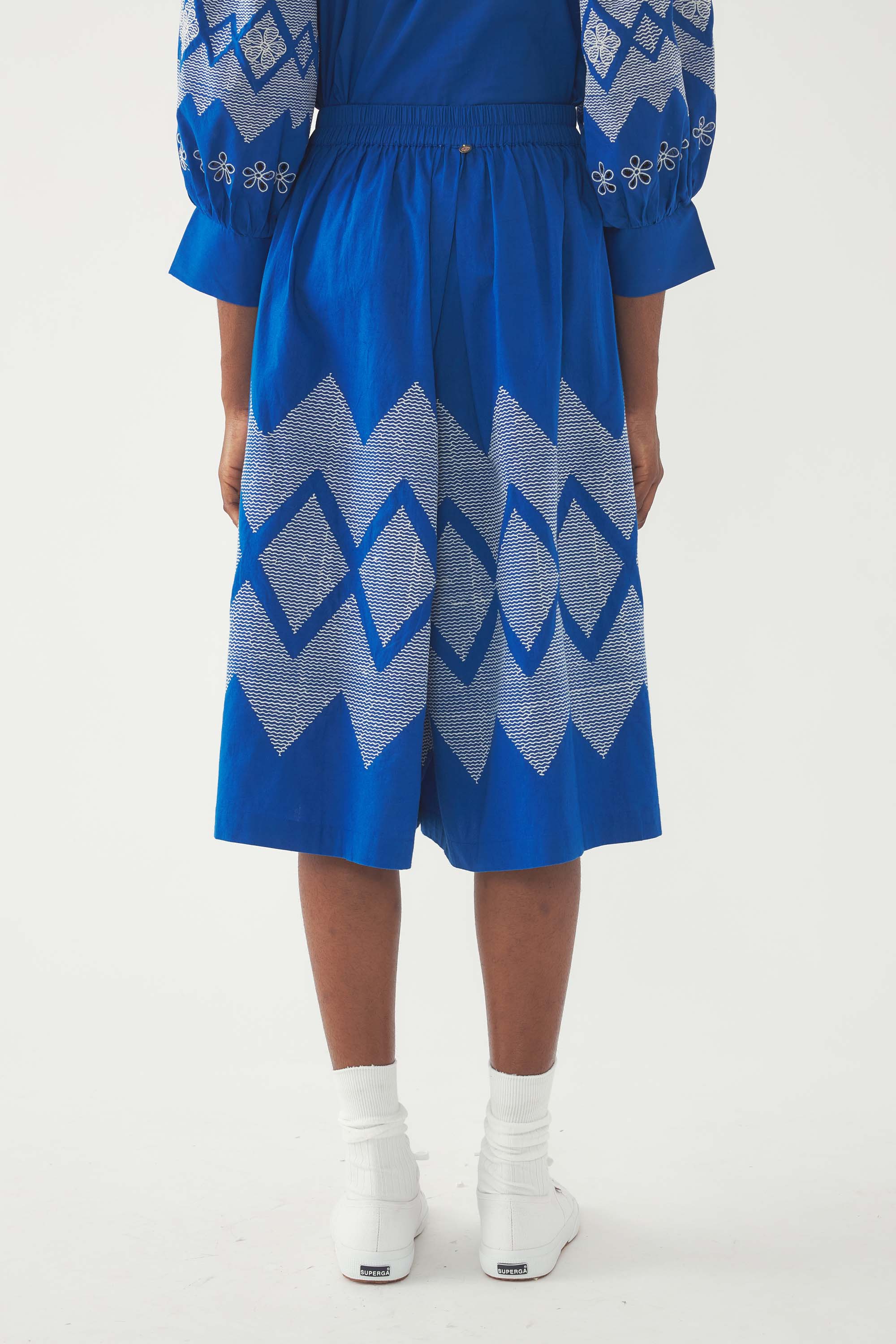 Jupe-short brodée Tolede