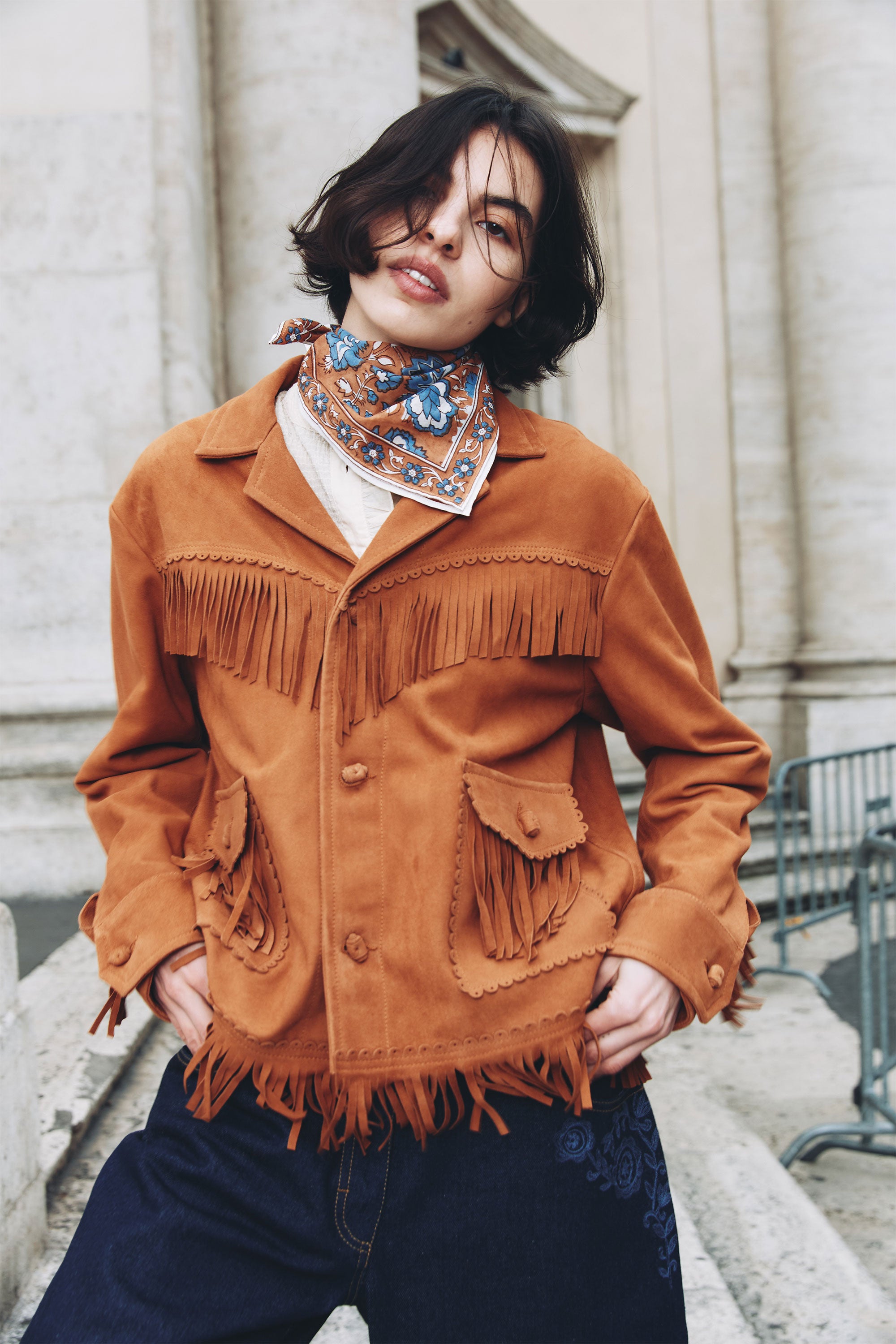 Veste en daim Tya