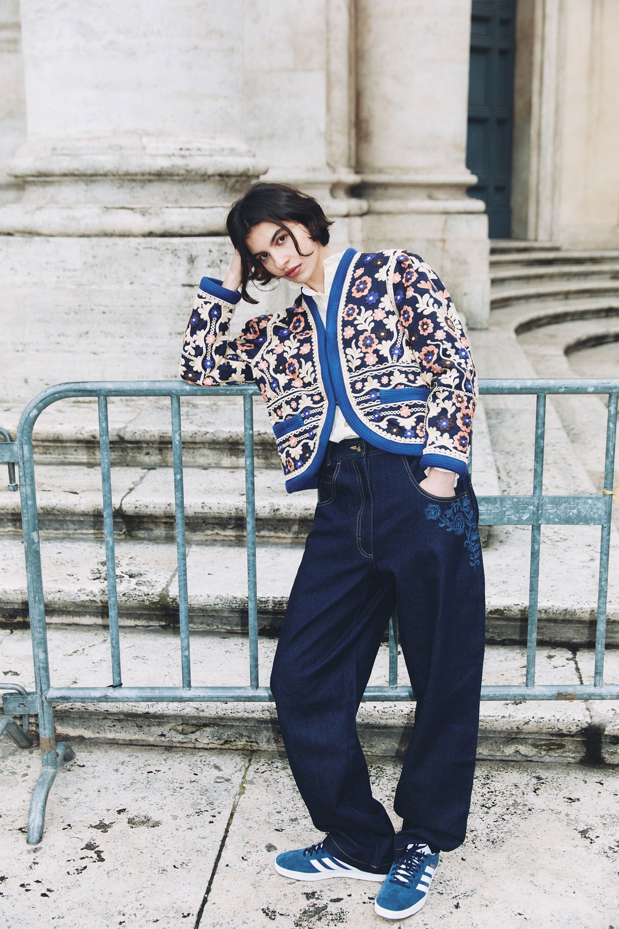 Veste brodée Ossie