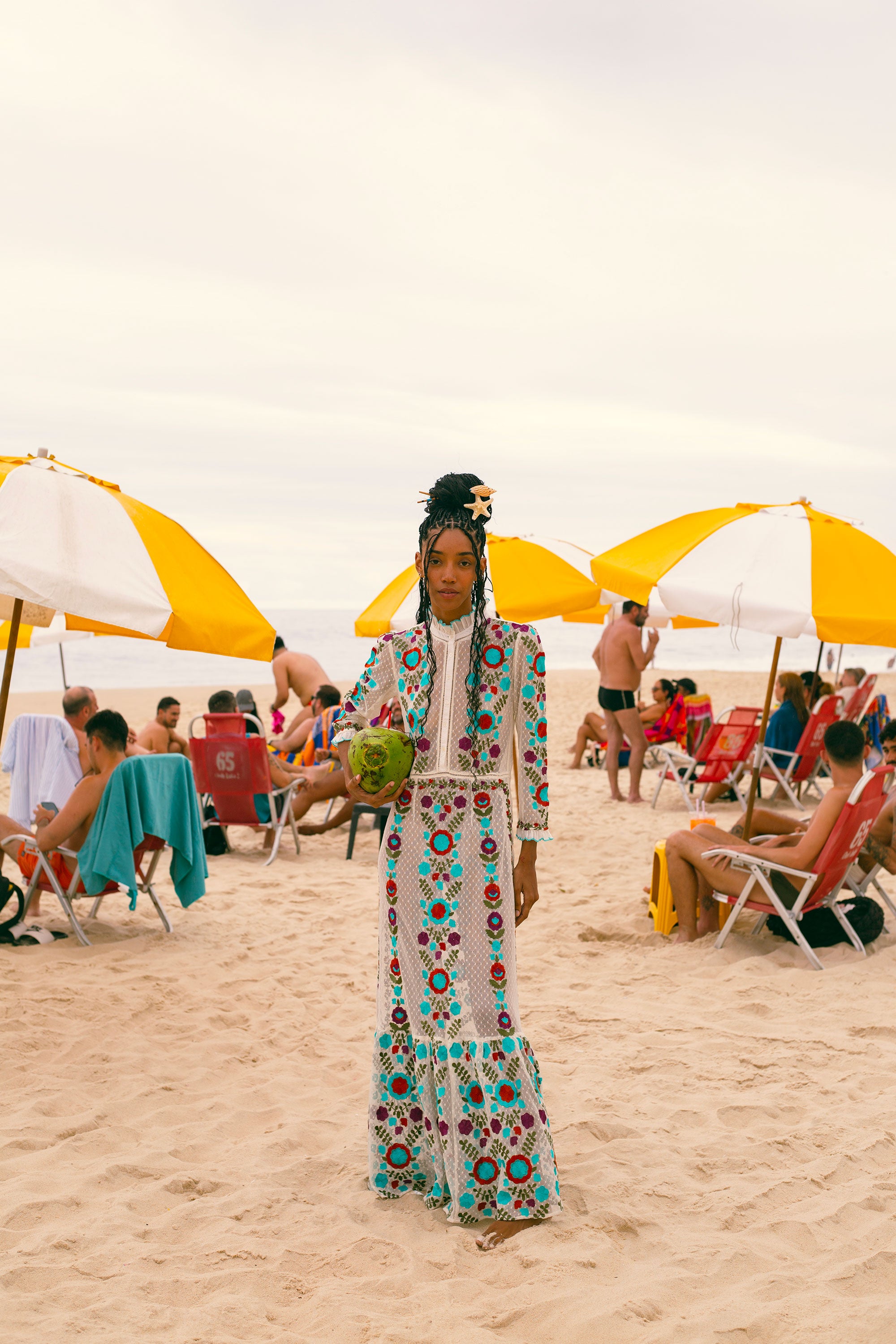 Embroidered Maxi Dress Ary