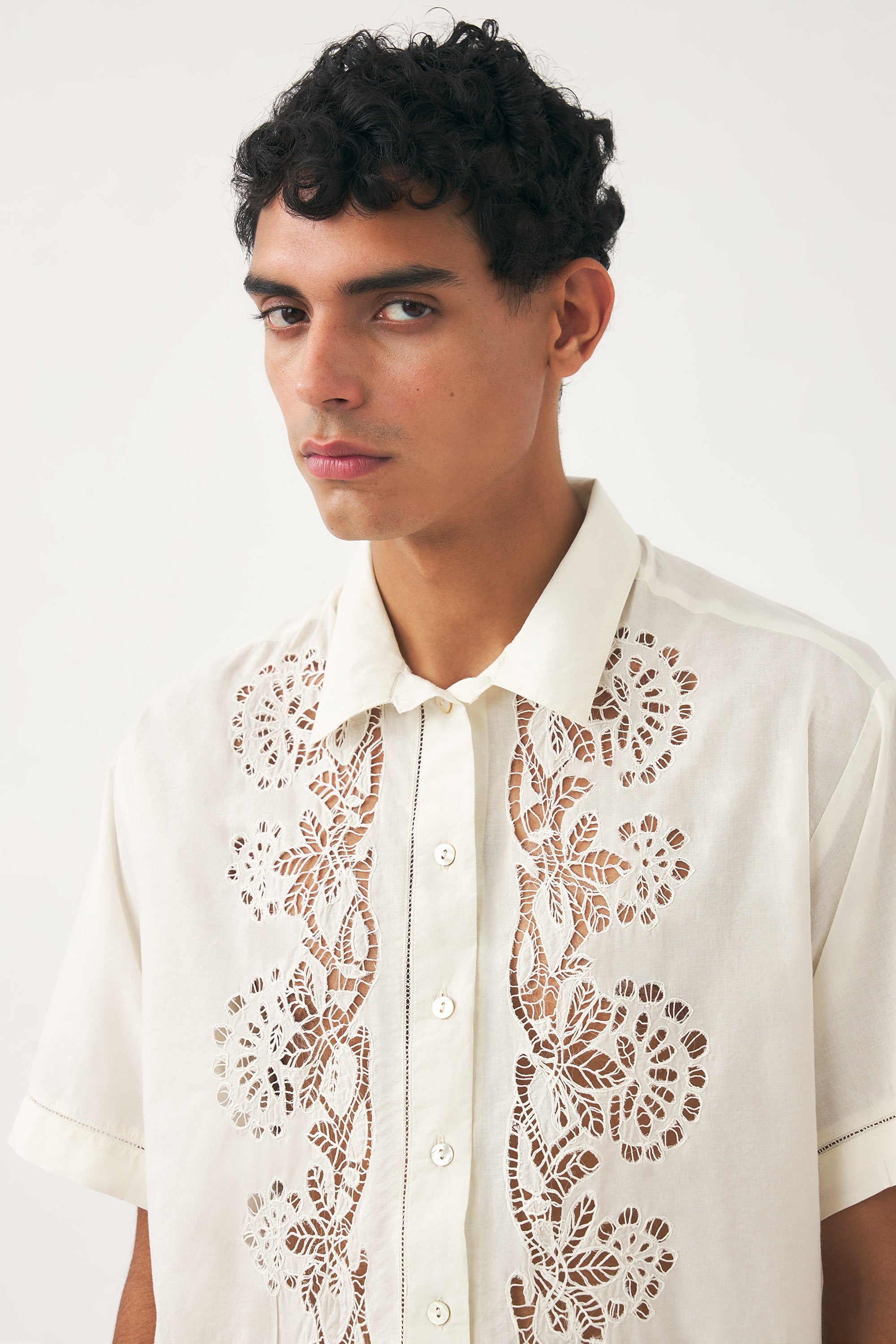 Chemise brodée Aloha