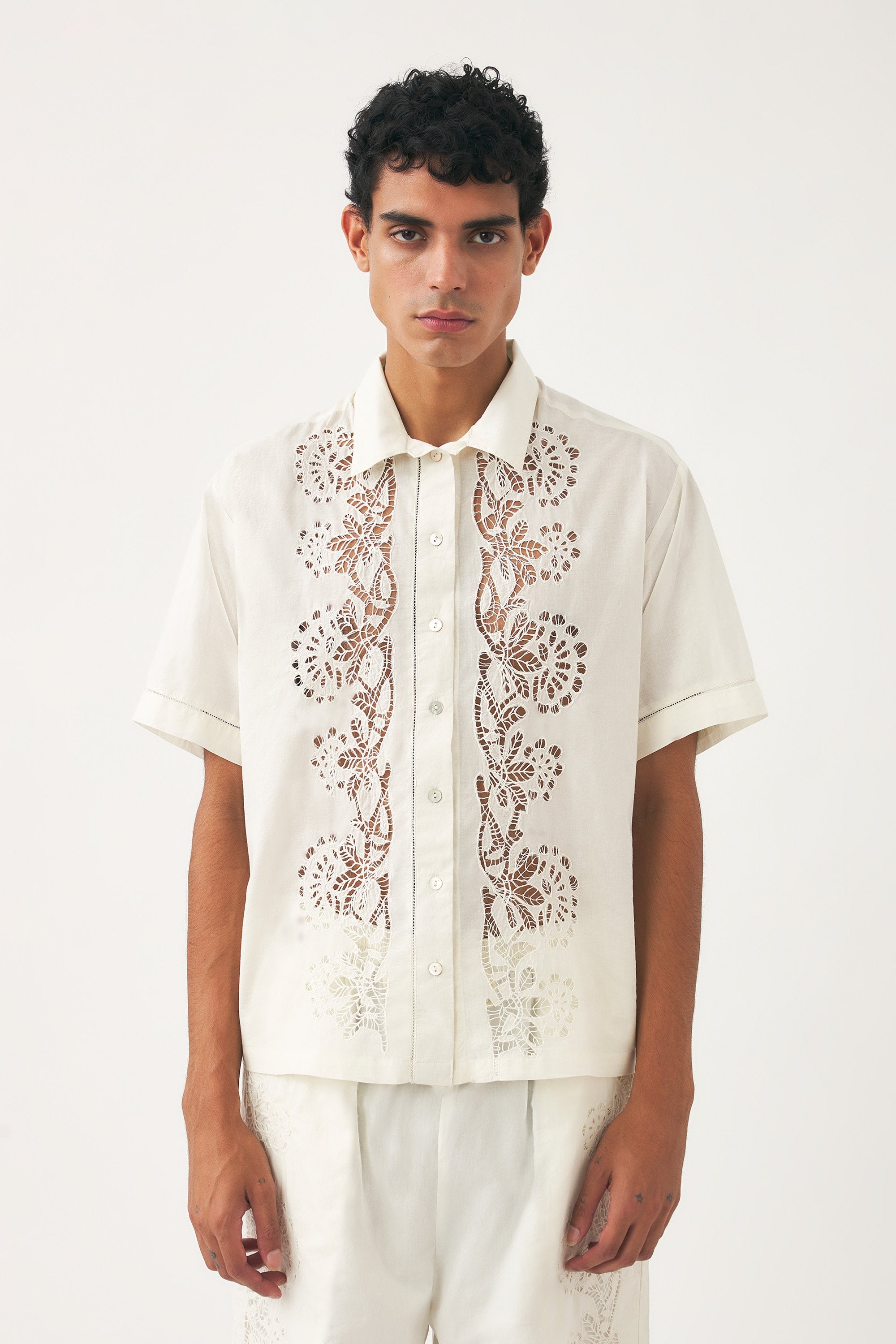 Chemise brodée Aloha